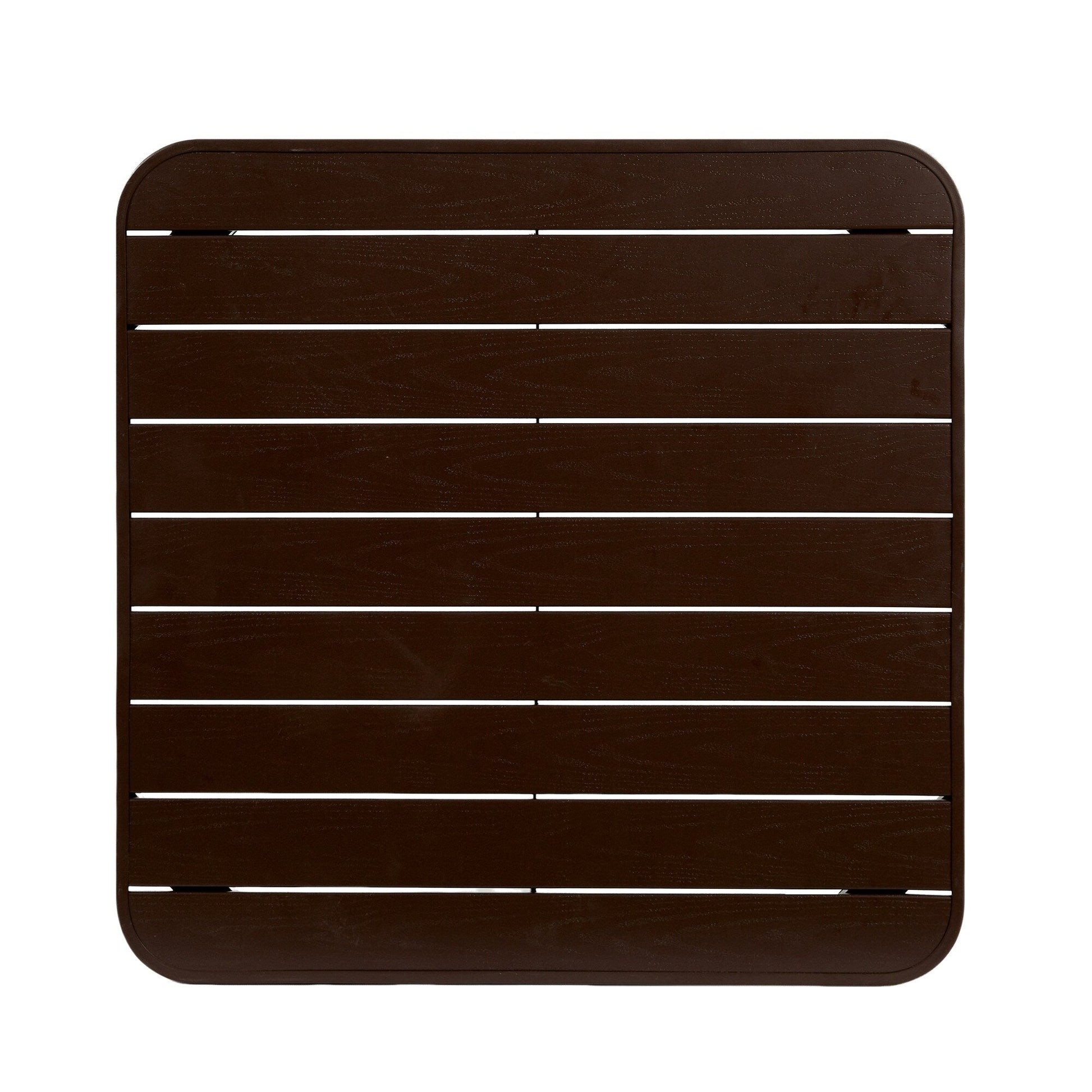 Ensemble de salle à manger d'extérieur 5 pièces avec chaises en plastique et table en acier