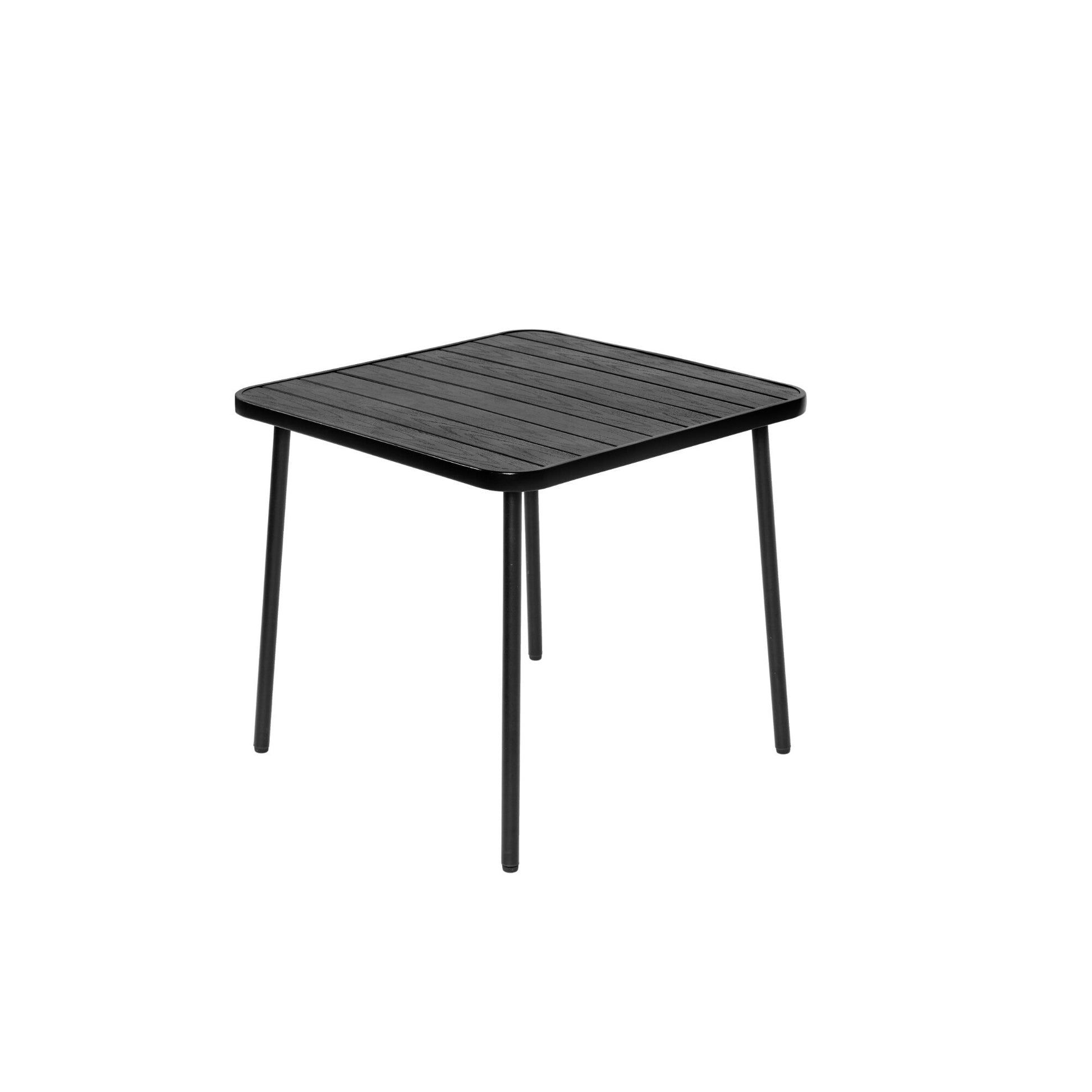 Ensemble de salle à manger d'extérieur 5 pièces avec chaises en plastique et table en acier