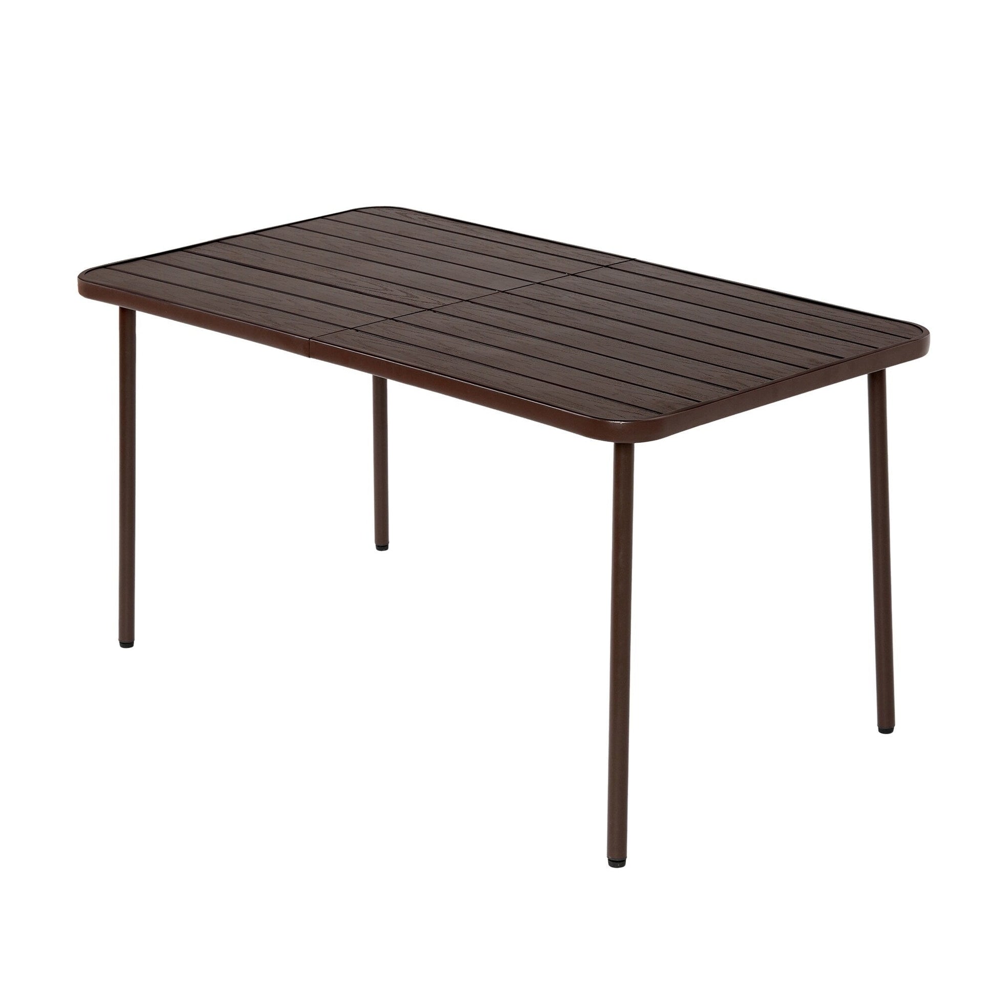 Ensemble de salle à manger de patio en osier 7 pièces avec chaises pivotantes rembourrées