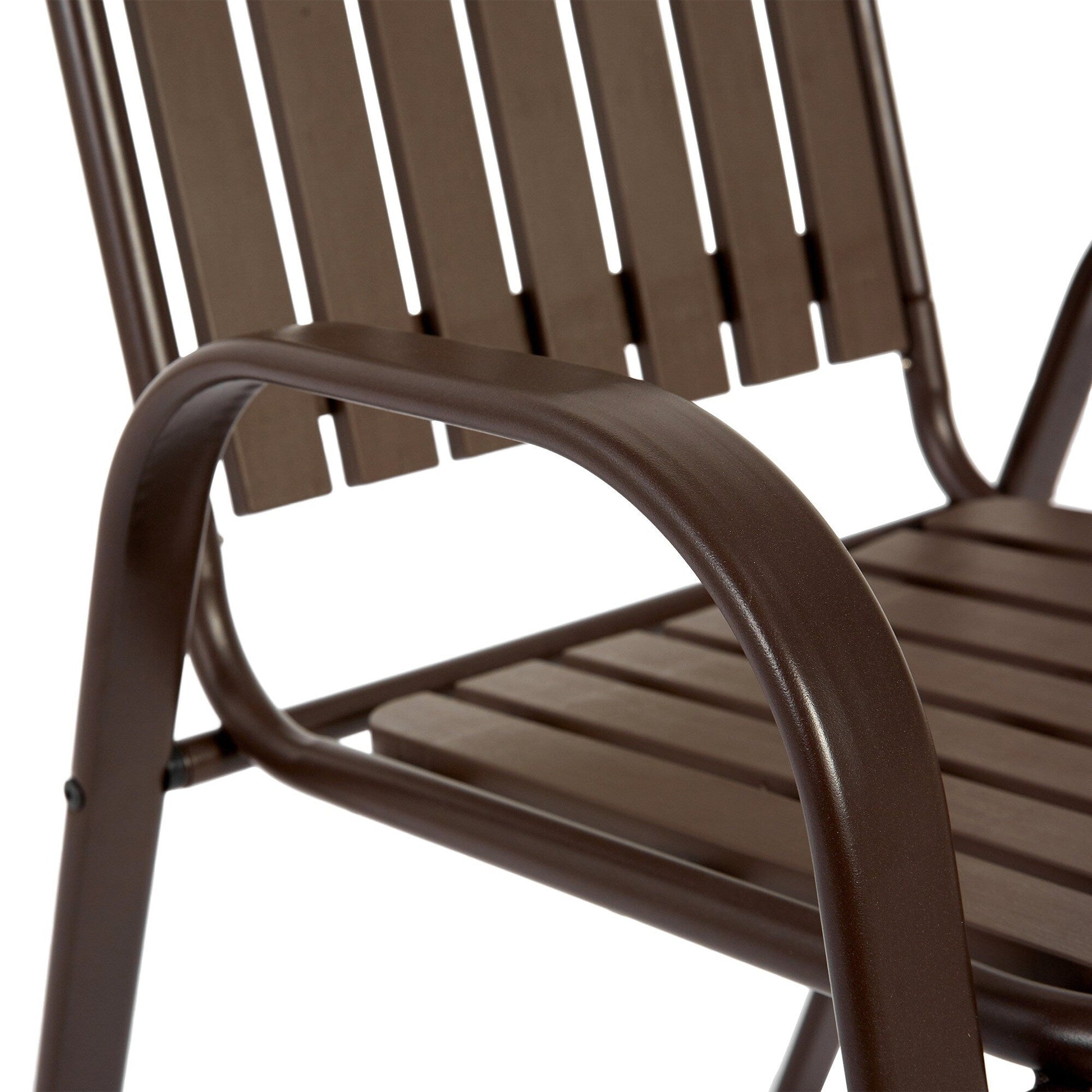 Ensemble de salle à manger de patio en osier 7 pièces avec chaises pivotantes rembourrées