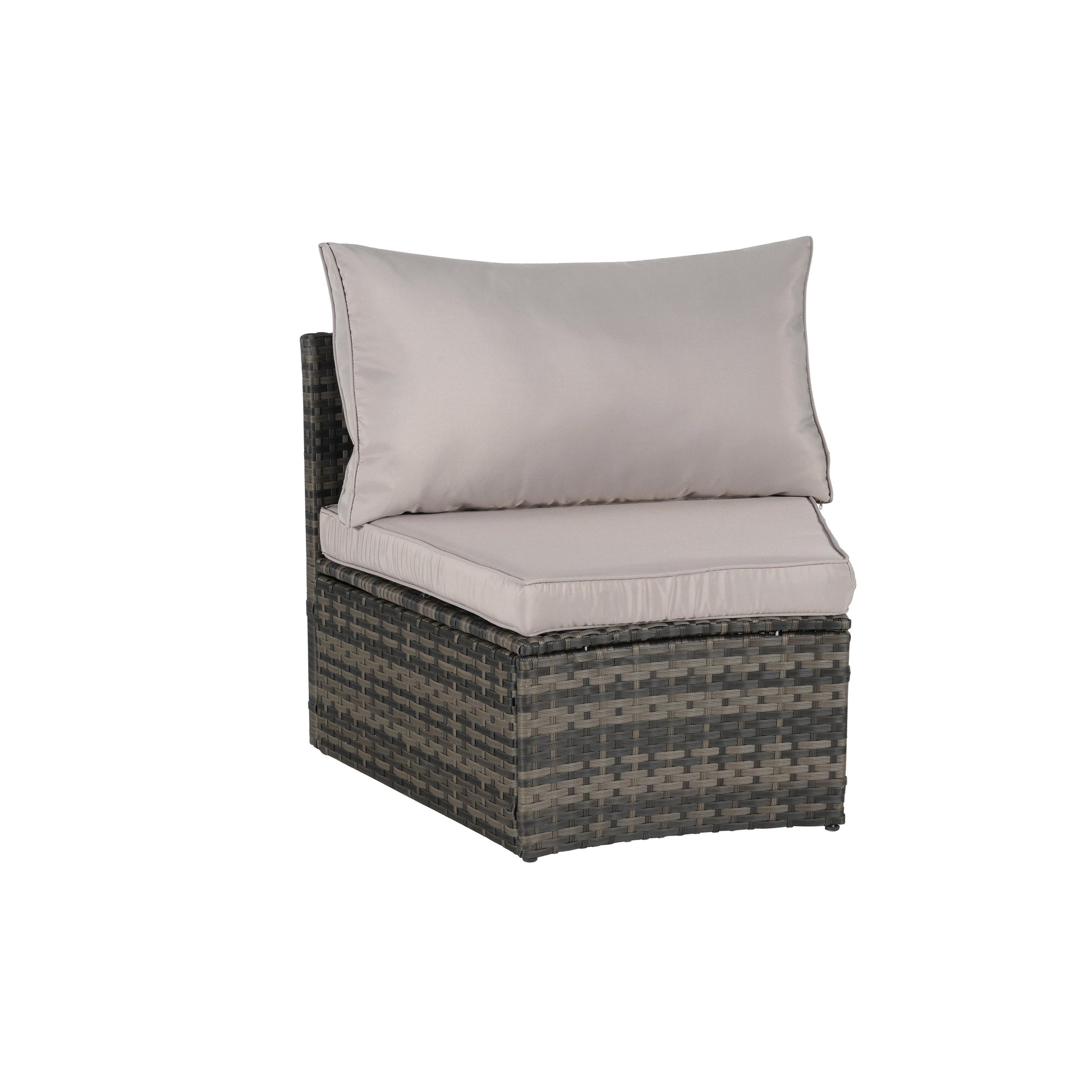 Ensemble de meubles de patio ronds sectionnels demi-lune 8 pièces