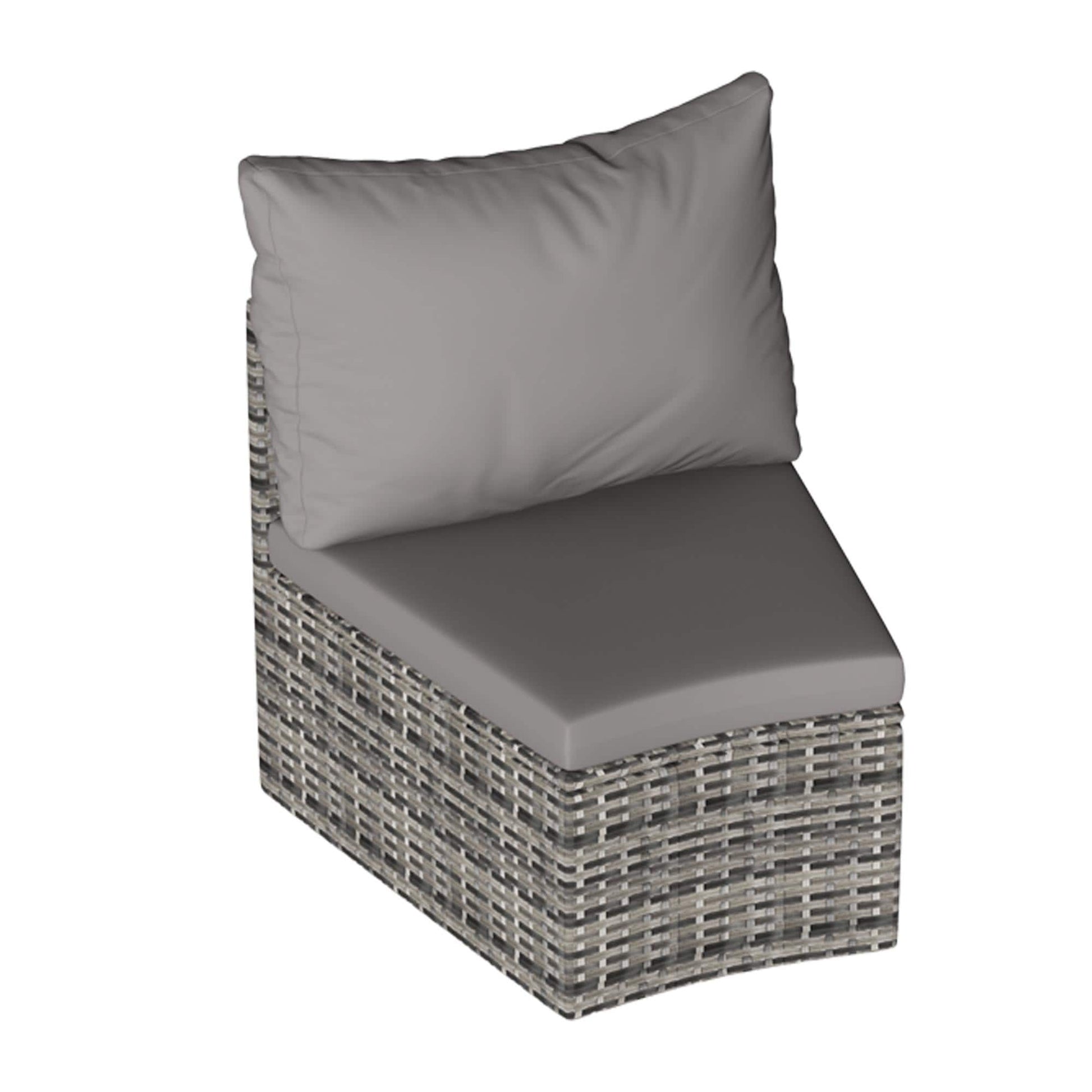 Ensemble de meubles de patio ronds sectionnels demi-lune 8 pièces