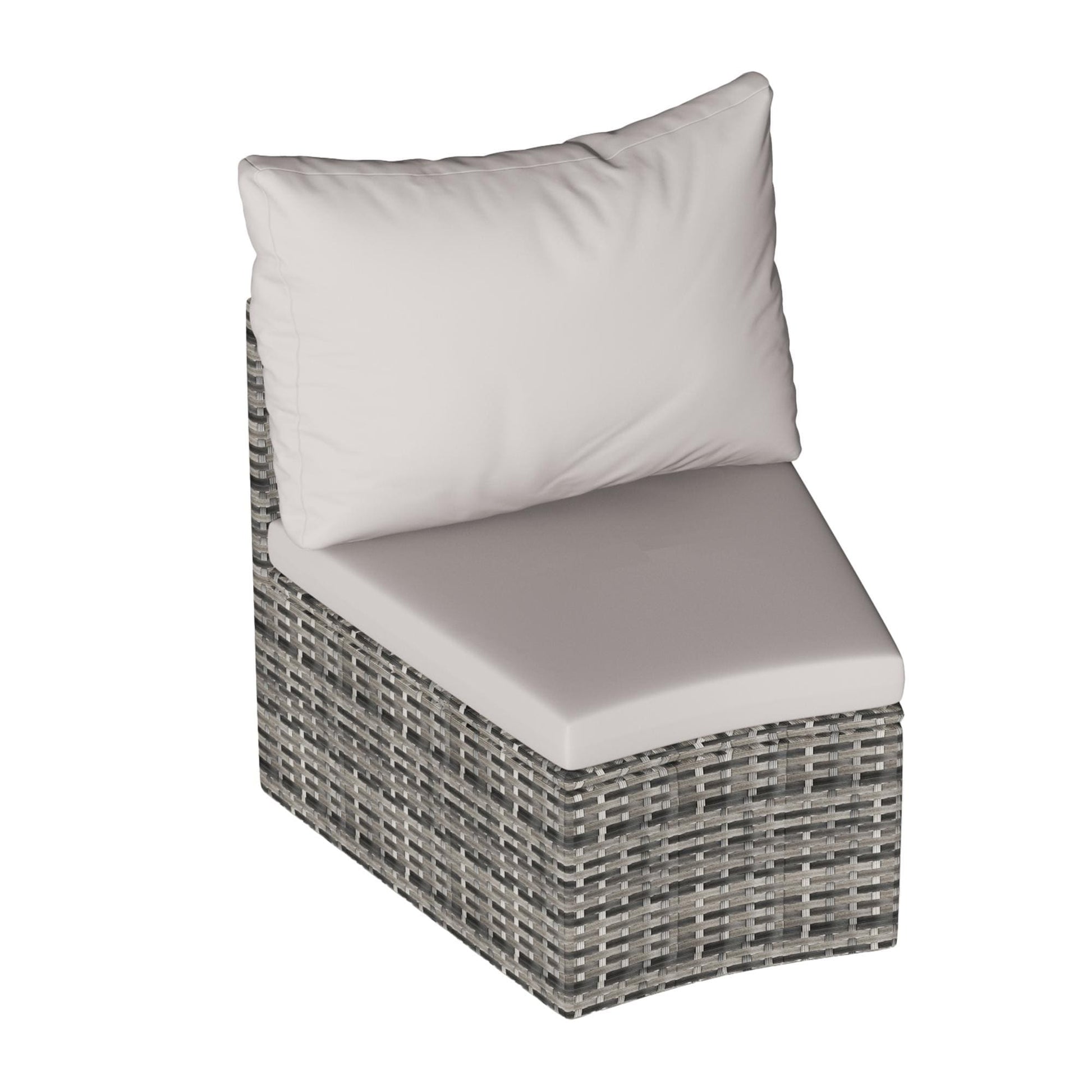 Ensemble de meubles de patio ronds sectionnels demi-lune 8 pièces