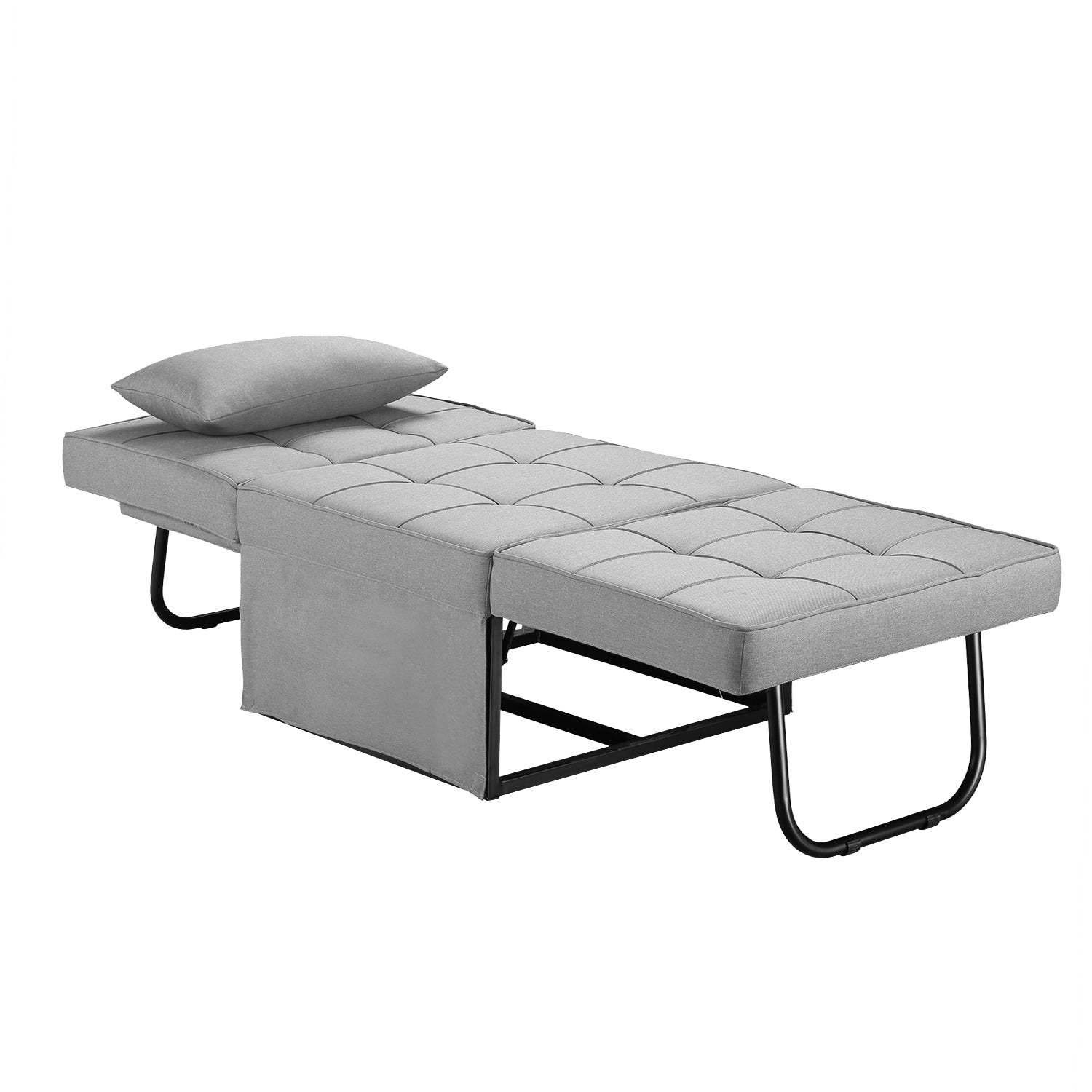 Canapé-lit convertible, fauteuil inclinable et ottoman pliable pour salon