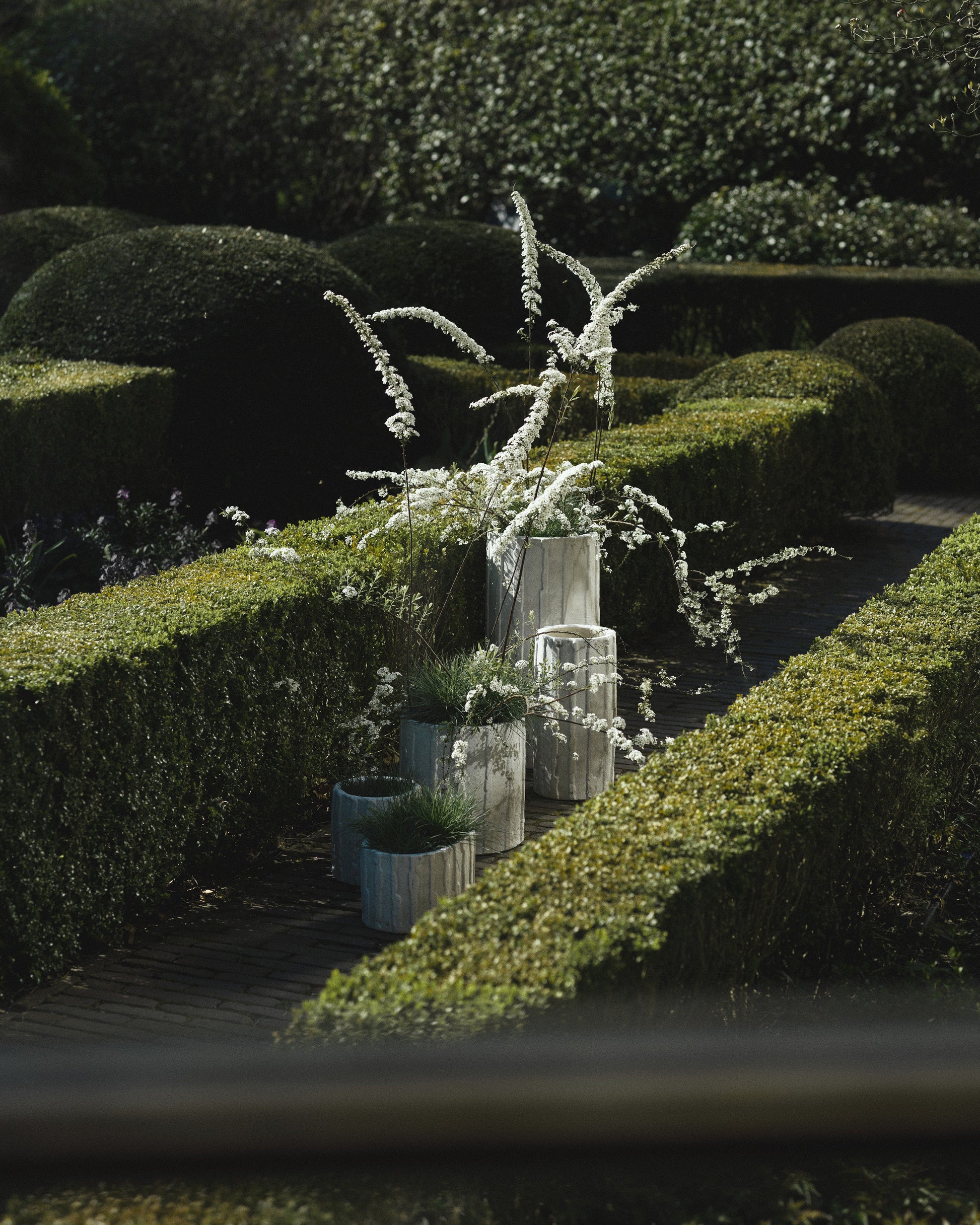 Jardinière 03 XL blanc cassé Rift