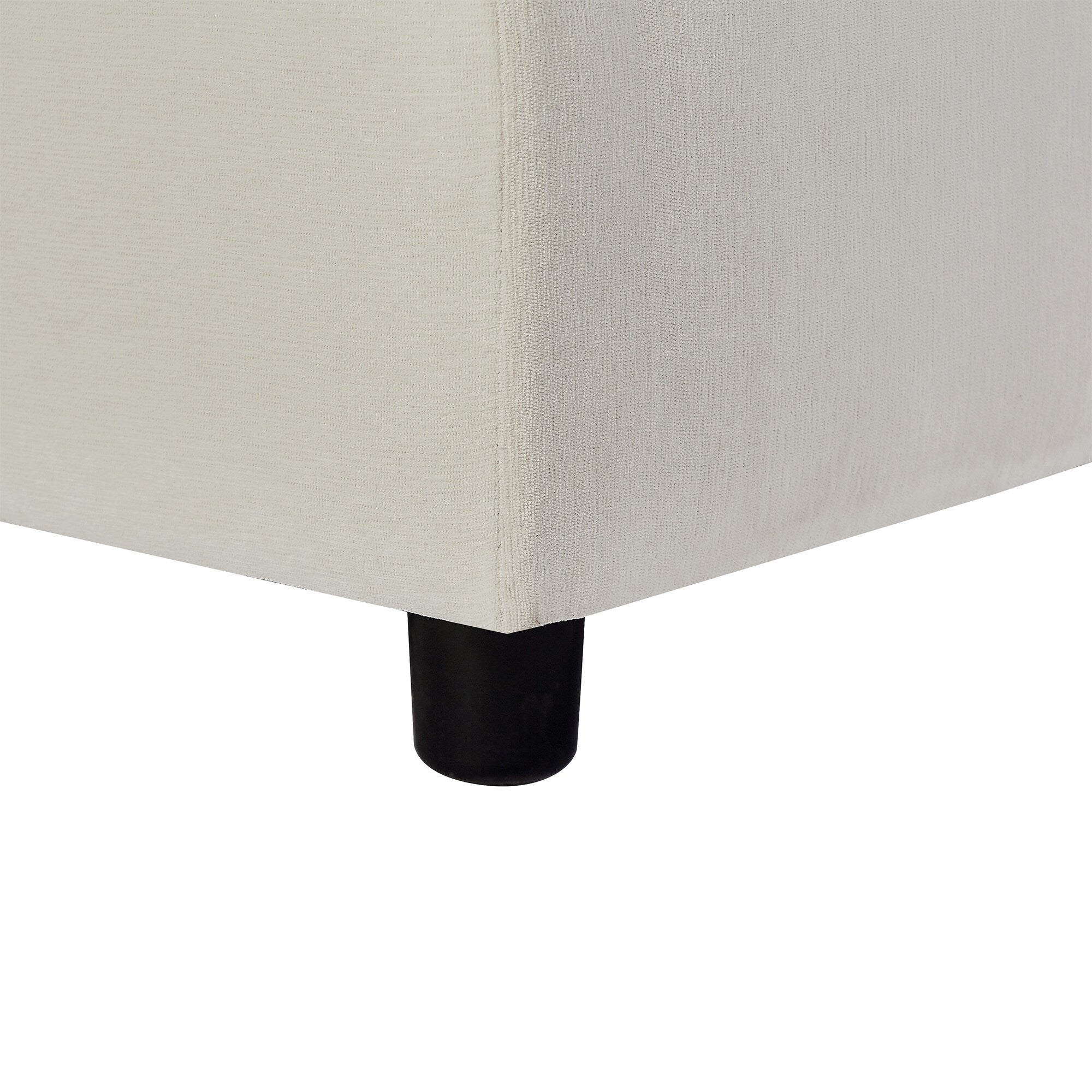 Canapé en L en polyester de 102,4 pouces avec repose-pieds réversible 28
