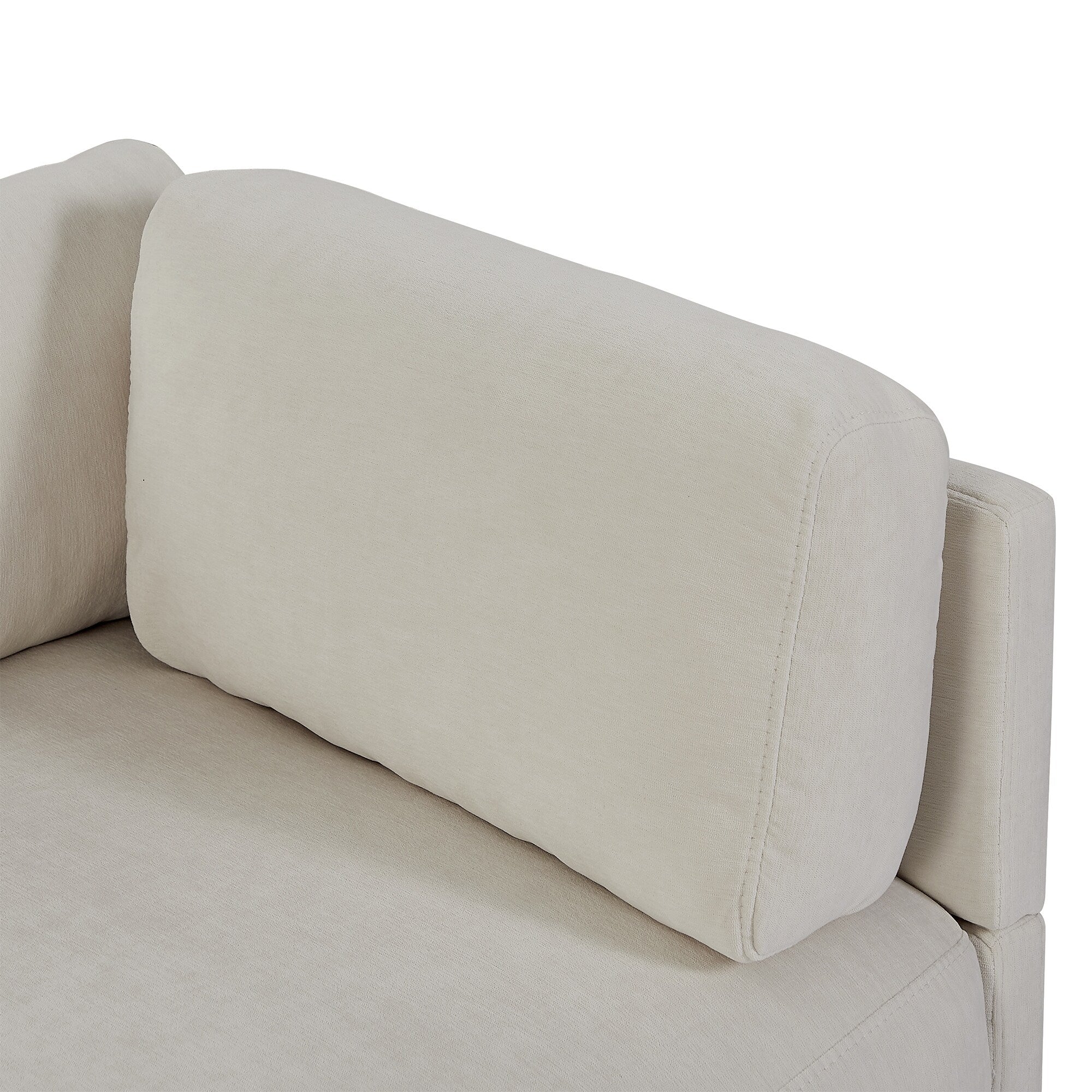 Canapé en L en polyester de 102,4 pouces avec repose-pieds réversible 25