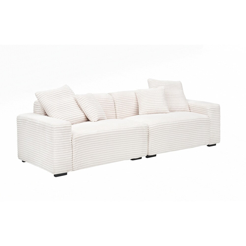 Grand canapé 4 places de 104,72 pouces avec 4 coussins décoratifs 20