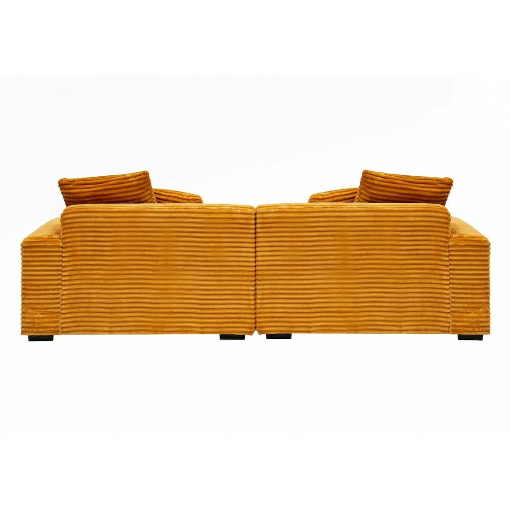 Grand canapé 4 places de 104,72 pouces avec 4 coussins décoratifs 28