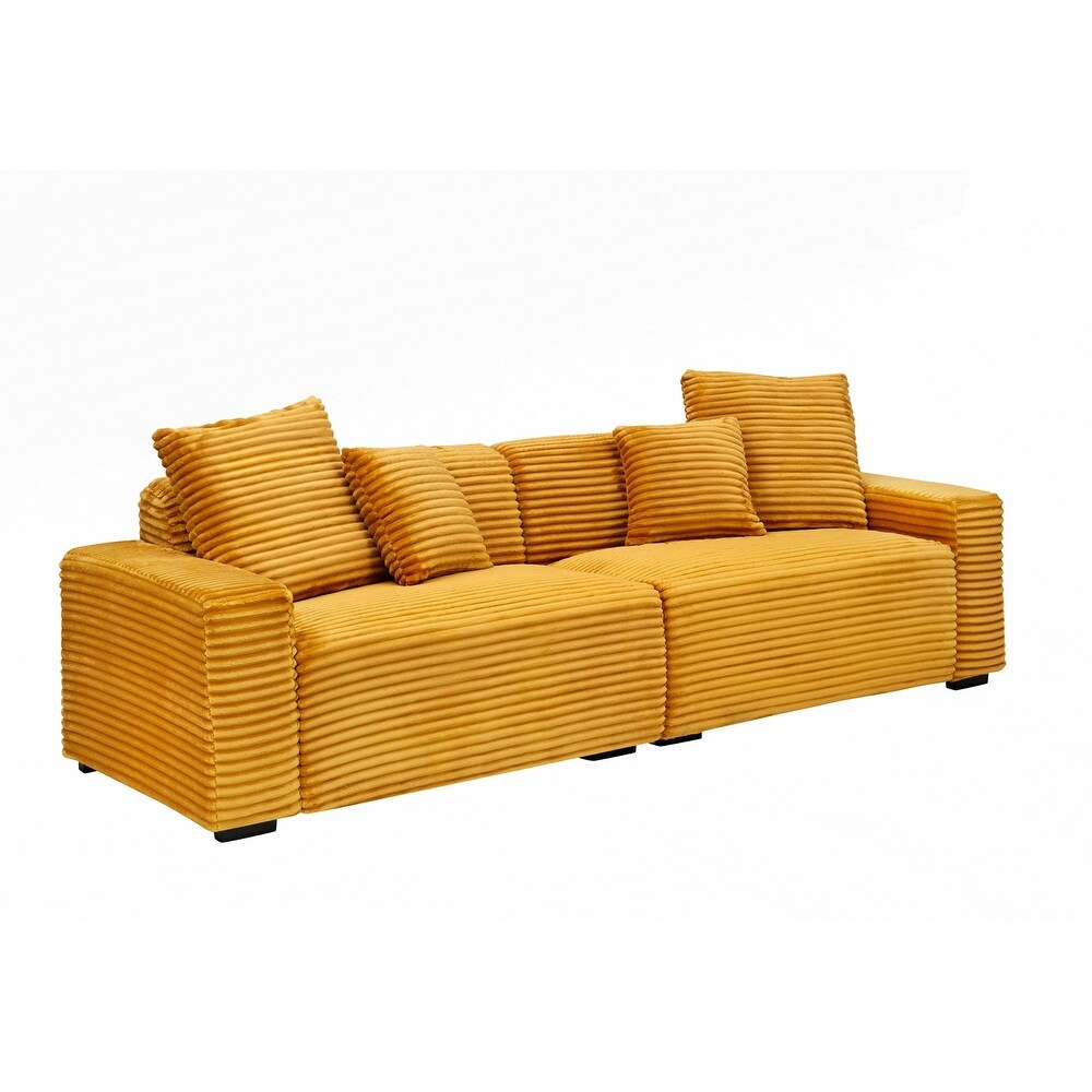Grand canapé 4 places de 104,72 pouces avec 4 coussins décoratifs 26