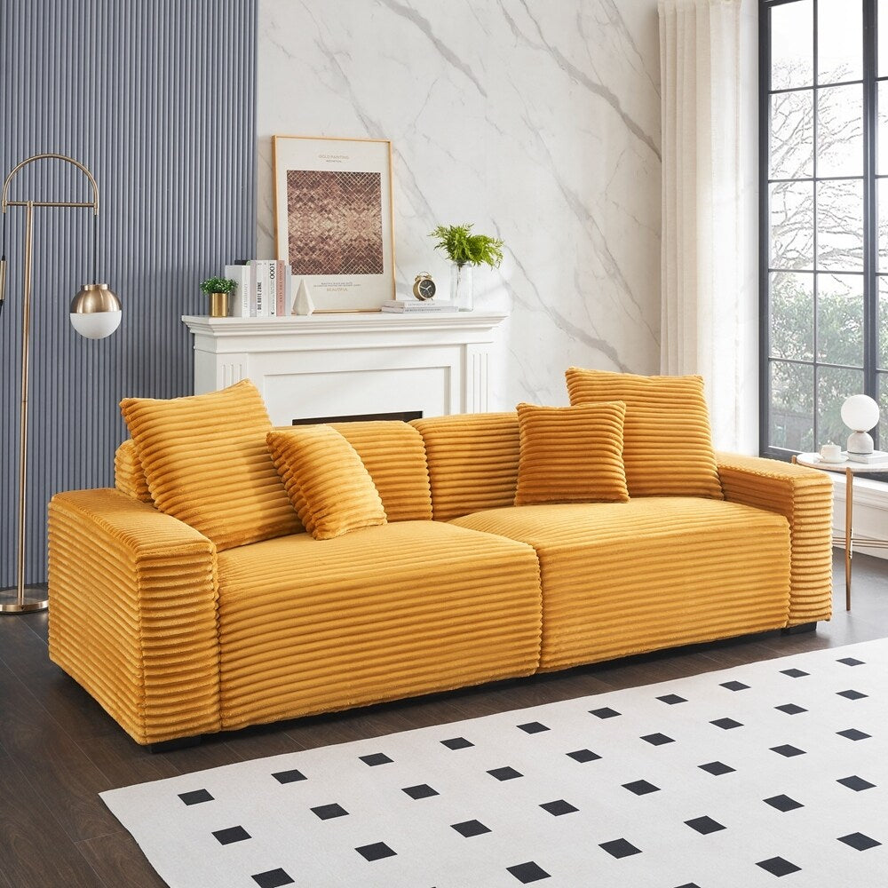 Grand canapé 4 places de 104,72 pouces avec 4 coussins décoratifs 9