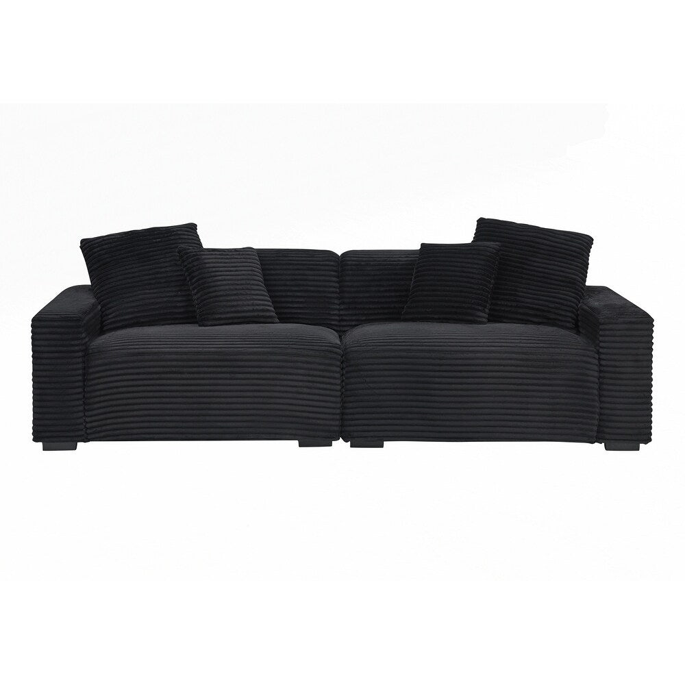 Grand canapé 4 places de 104,72 pouces avec 4 coussins décoratifs 30