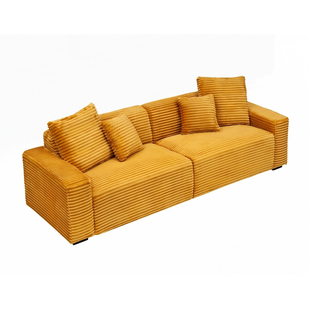 Grand canapé 4 places de 104,72 pouces avec 4 coussins décoratifs 27