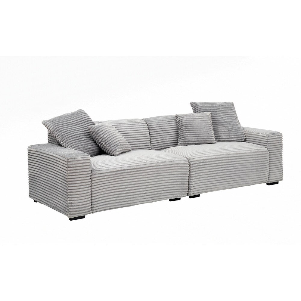 Grand canapé 4 places de 104,72 pouces avec 4 coussins décoratifs 14