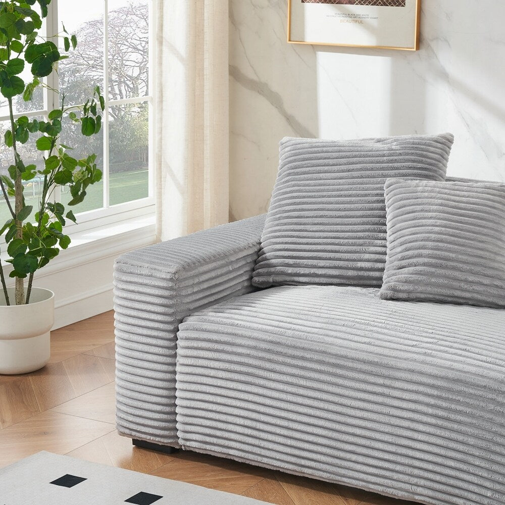 Grand canapé 4 places de 104,72 pouces avec 4 coussins décoratifs 12