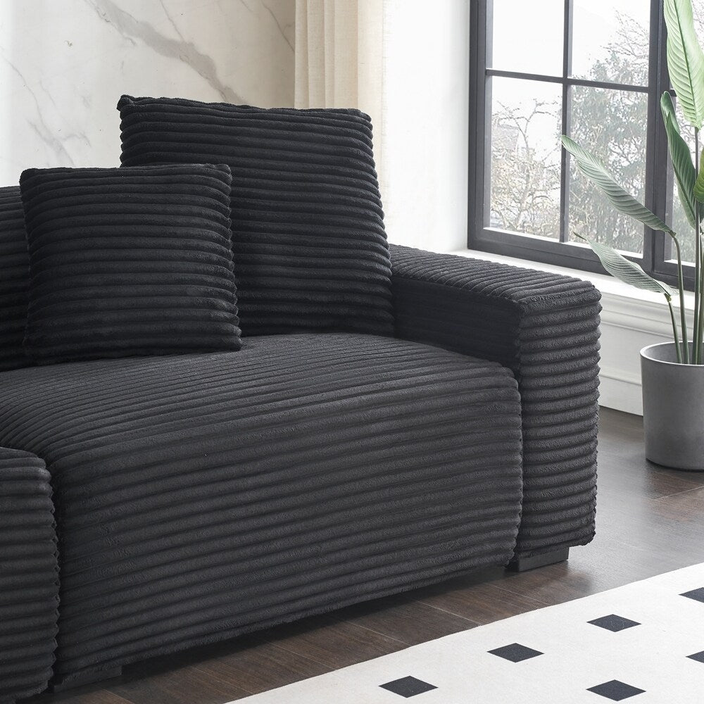 Grand canapé 4 places de 104,72 pouces avec 4 coussins décoratifs 29