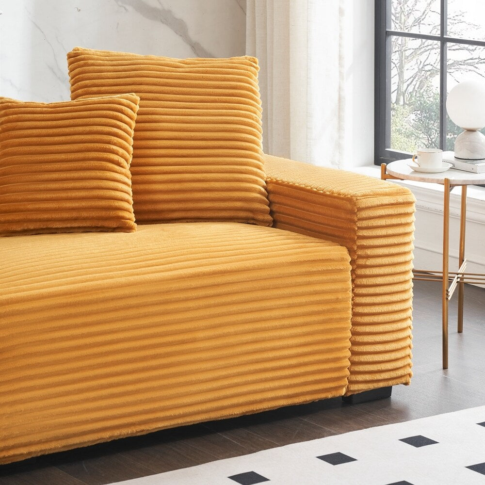 Grand canapé 4 places de 104,72 pouces avec 4 coussins décoratifs 24