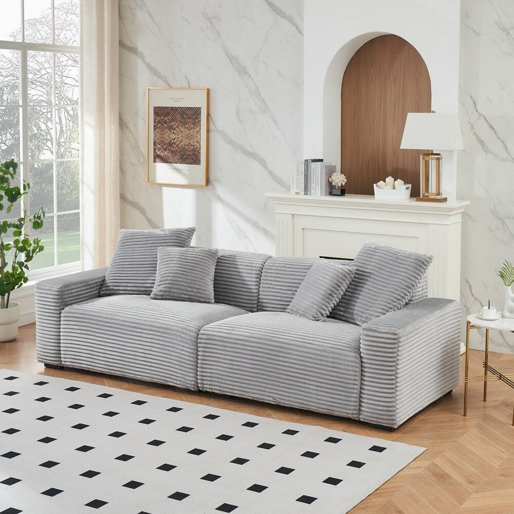 Grand canapé 4 places de 104,72 pouces avec 4 coussins décoratifs 11