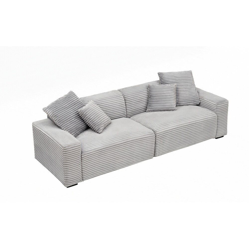 Grand canapé 4 places de 104,72 pouces avec 4 coussins décoratifs 15