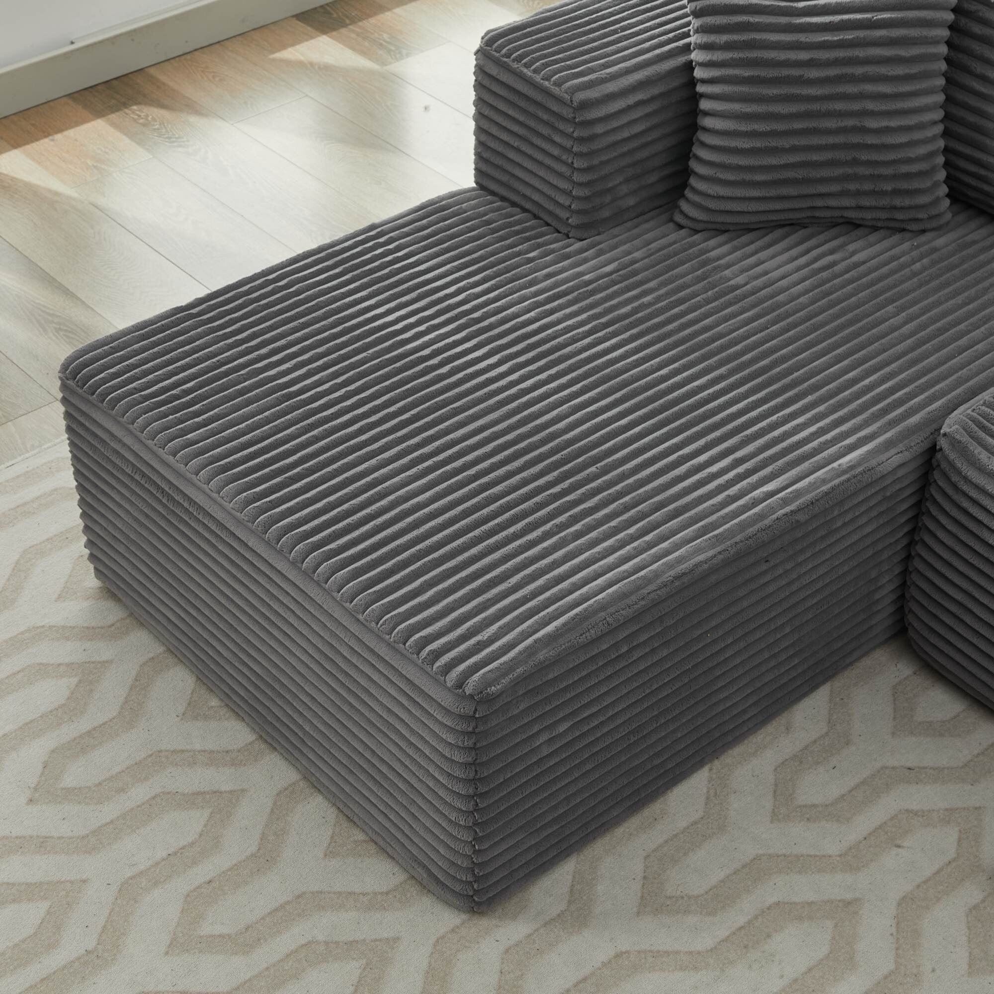 Canapé sectionnel Cloud 106, double chaise longue, canapé modulaire moderne à assise profonde pour salon, aucun assemblage requis 39