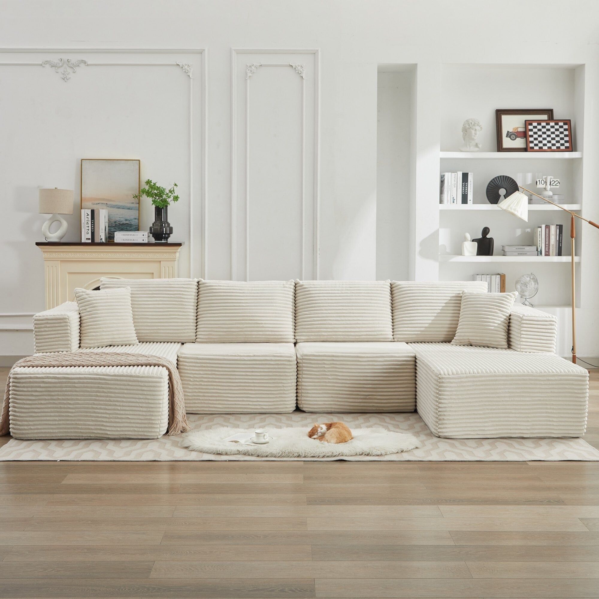 Canapé sectionnel Cloud 106, double chaise longue, canapé modulaire moderne à assise profonde pour salon, aucun assemblage requis 27