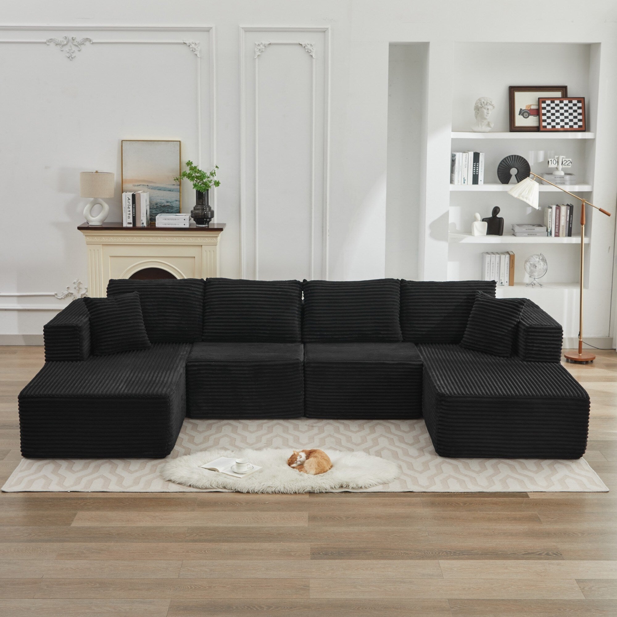 Canapé sectionnel Cloud 106, double chaise longue, canapé modulaire moderne à assise profonde pour salon, aucun assemblage requis 13