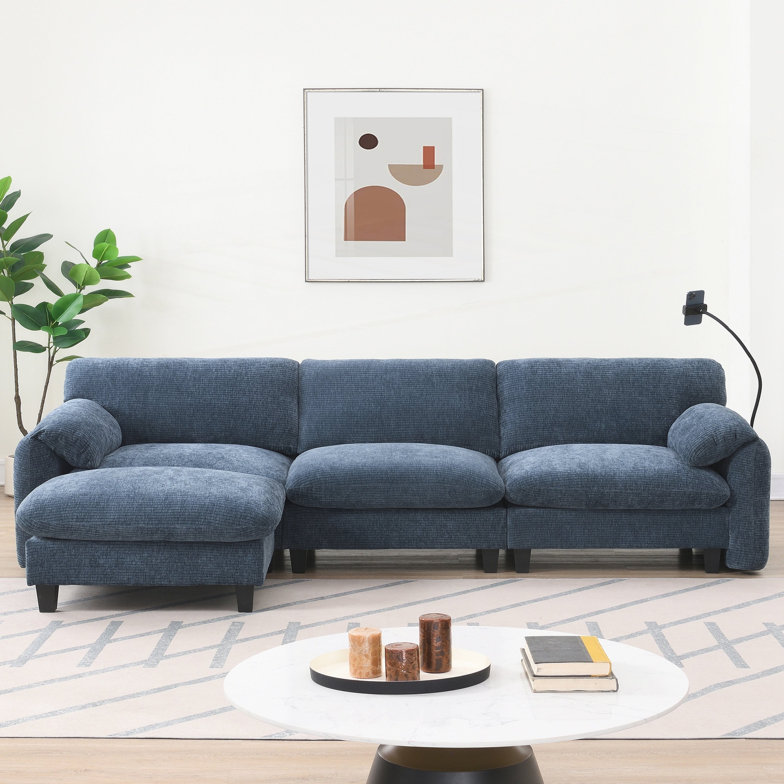 Canapé sectionnel modulaire de 108 pouces
