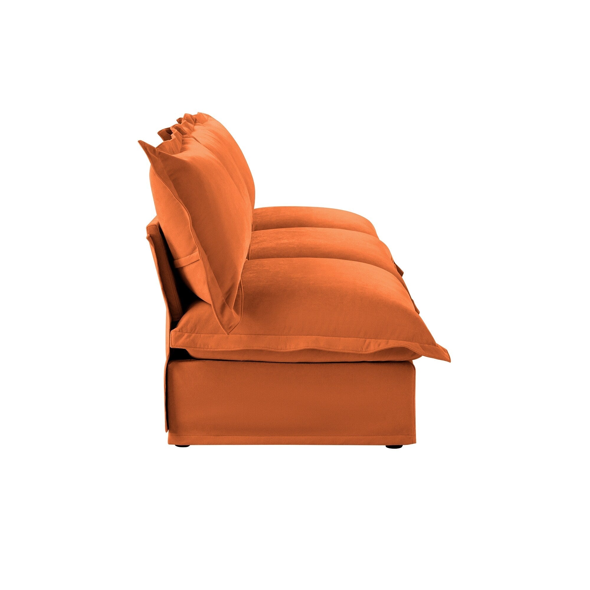 Canapé 3 places sans accoudoirs en chenille 109,8 pour salon et chambre 6