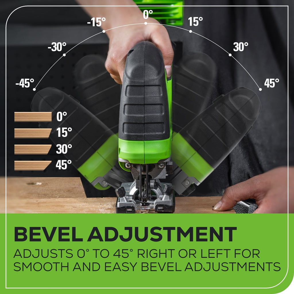 Kit combiné 3 pièces avec perceuse-visseuse, visseuse à percussion et scie sauteuse sans fil 24 V avec 2 batteries 2 Ah et chargeur