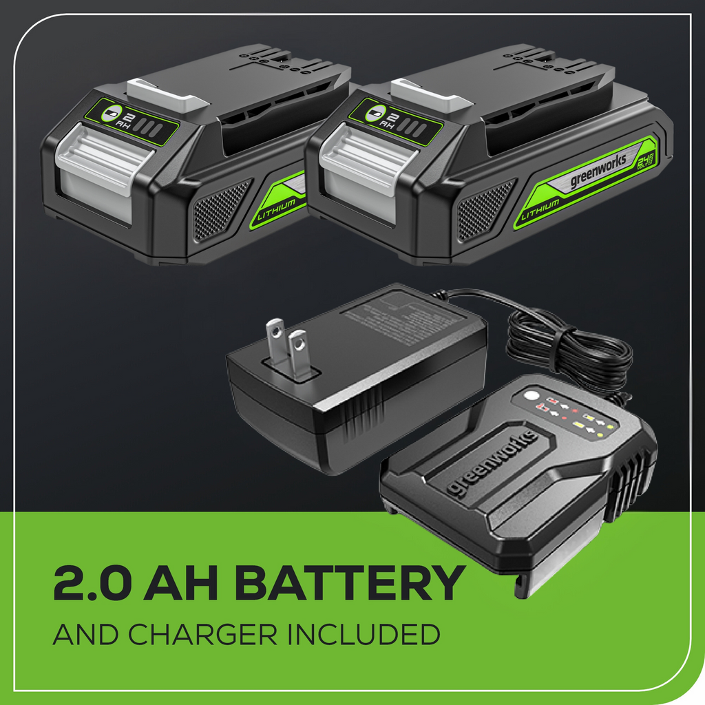 Kit combiné 3 pièces avec perceuse-visseuse, visseuse à percussion et scie sauteuse sans fil 24 V avec 2 batteries 2 Ah et chargeur